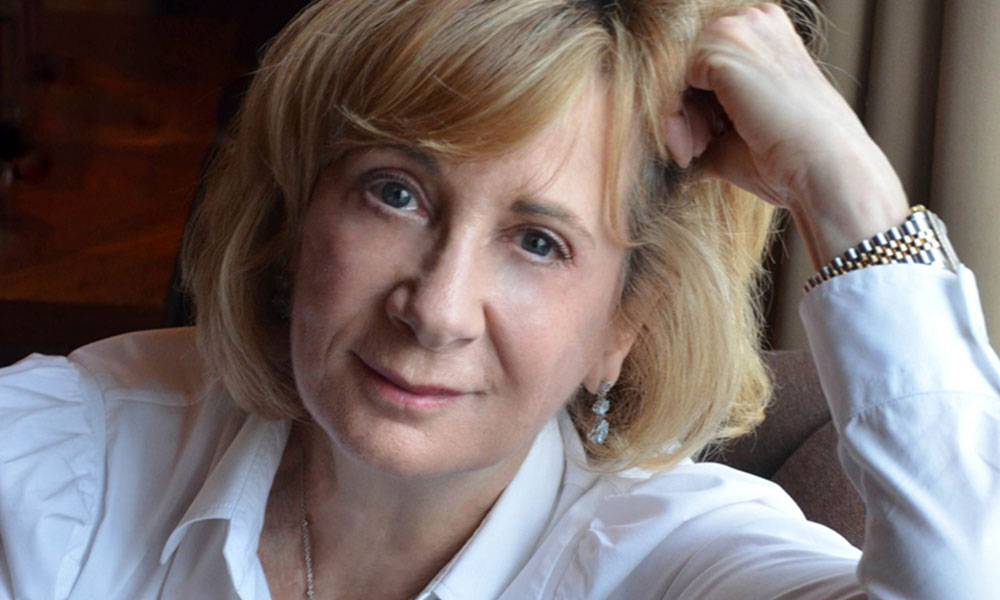 joy fielding author posing